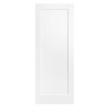 White Pattern 10 One Panel Fire Door